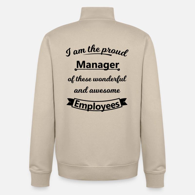 Manager - Unisex Organic Zip Sweatshirt von Stanley/Stella - Cremebeige