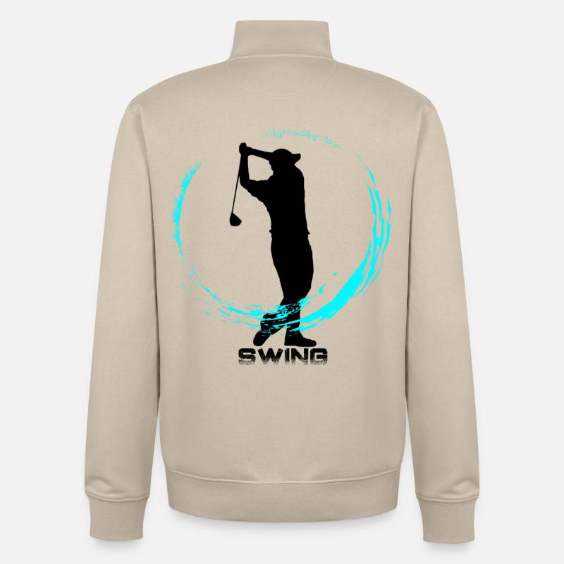 golf - Unisex Organic Zip Sweatshirt by Stanley/Stella - desert dust