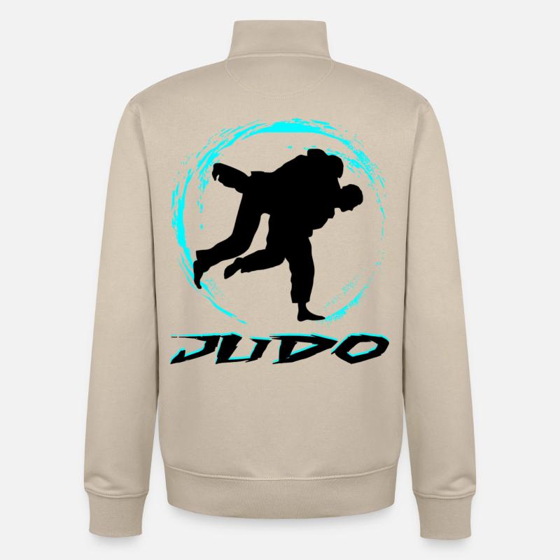 JUDO - Sweat zippé unisexe en coton bio Stanley/Stella - beige crème