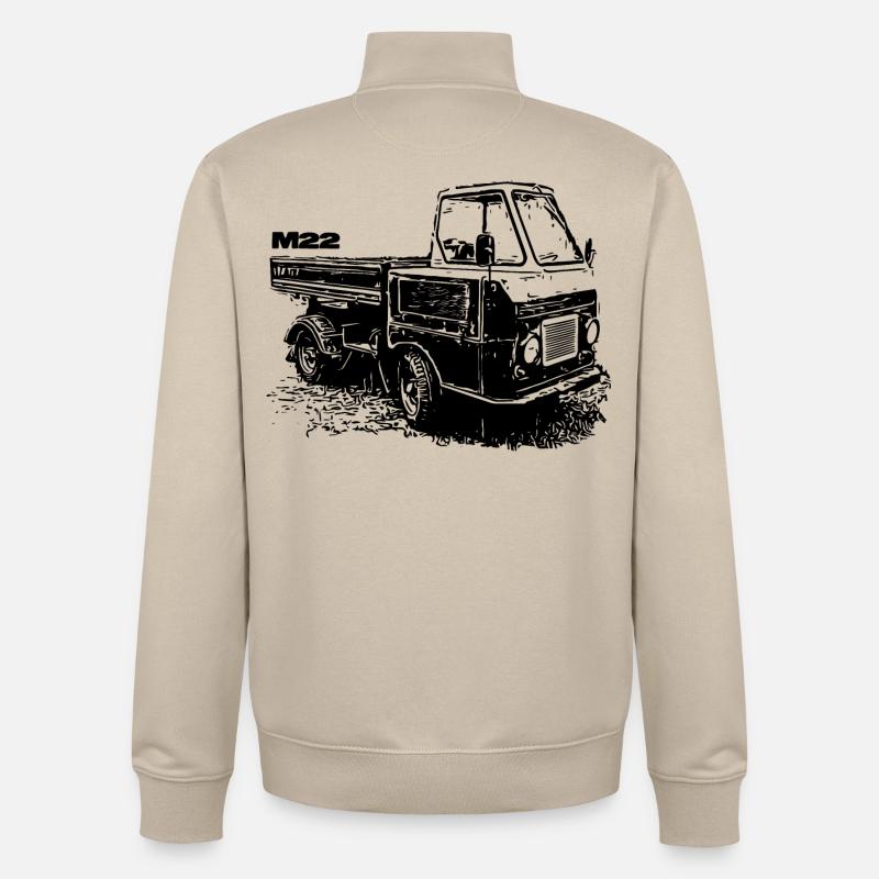 Multicar M22 - Unisex Organic Zip Sweatshirt von Stanley/Stella - Cremebeige