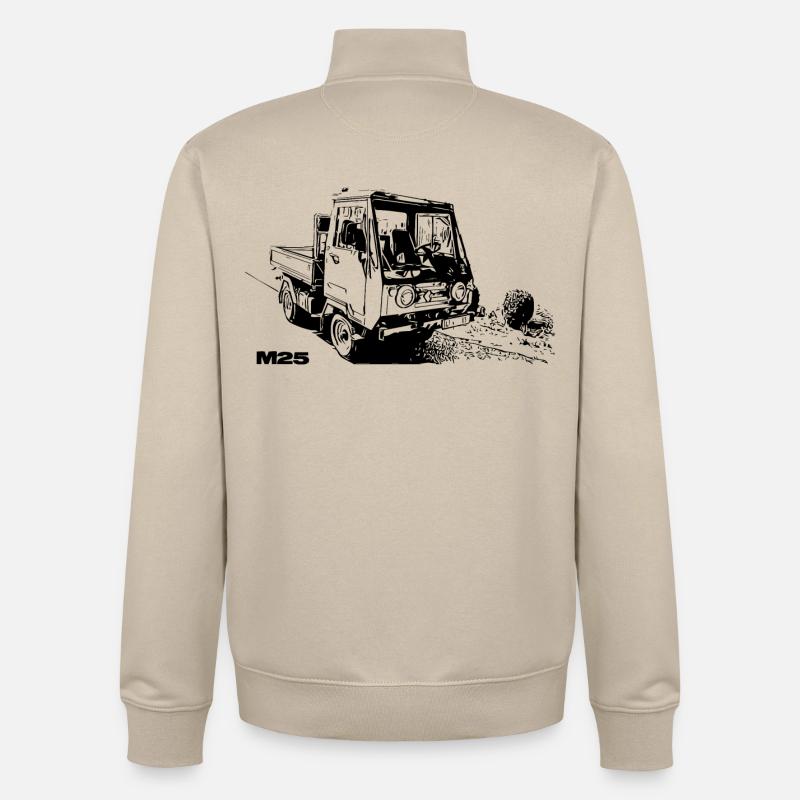 Multicar - Unisex Organic Zip Sweatshirt von Stanley/Stella - Cremebeige