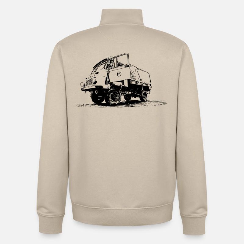 Robur LO 2002 A - Unisex Organic Zip Sweatshirt von Stanley/Stella - Cremebeige