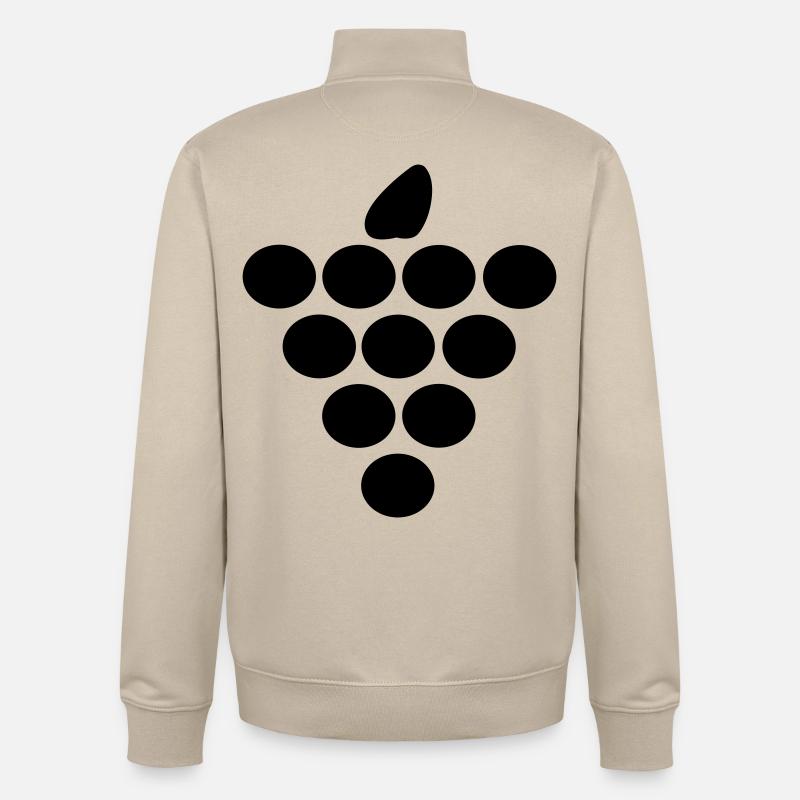 Weinstrasse - Unisex Organic Zip Sweatshirt von Stanley/Stella - Cremebeige