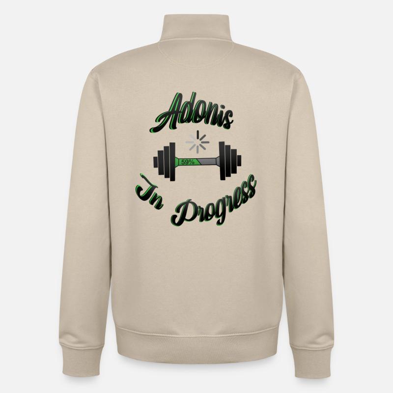 Adonis In Progress 2 - Unisex Organic Zip Sweatshirt von Stanley/Stella - Cremebeige