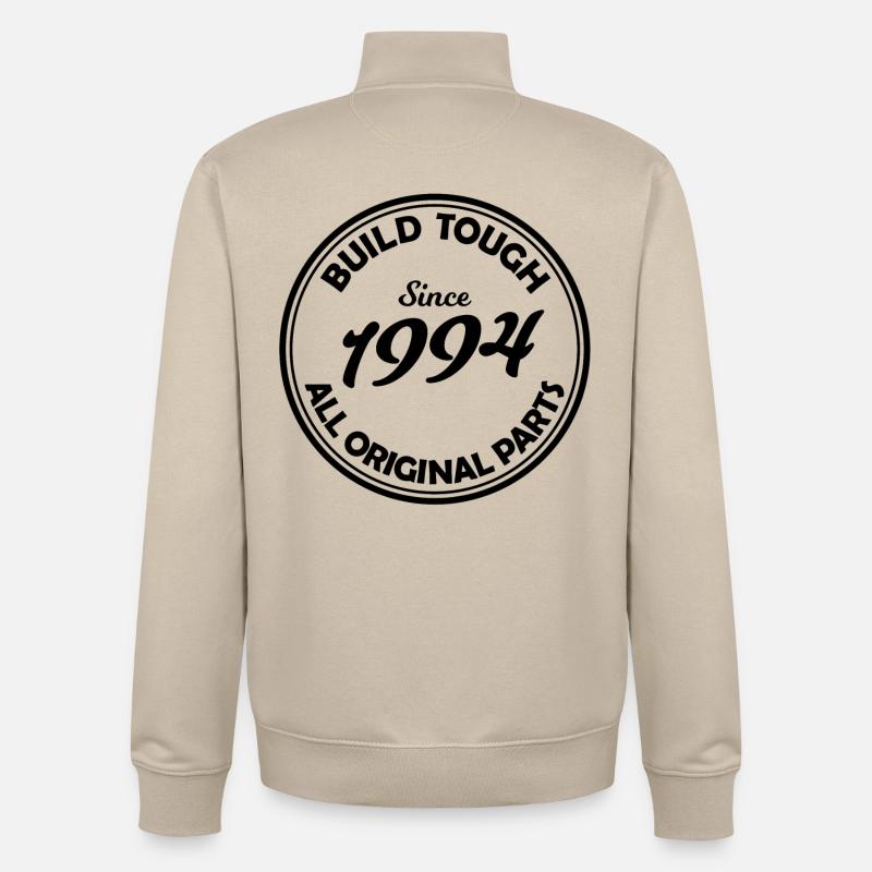Born in 1994 - Unisex Organic Zip Sweatshirt by Stanley/Stella - desert dust