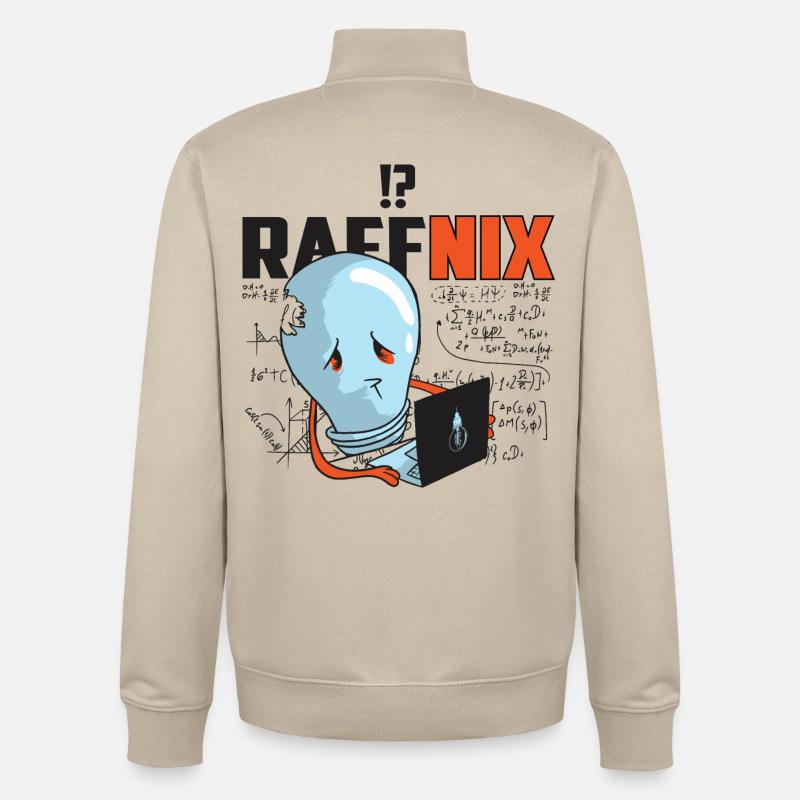 Raffnix Light Bulb - Unisex Organic Zip Sweatshirt by Stanley/Stella - desert dust
