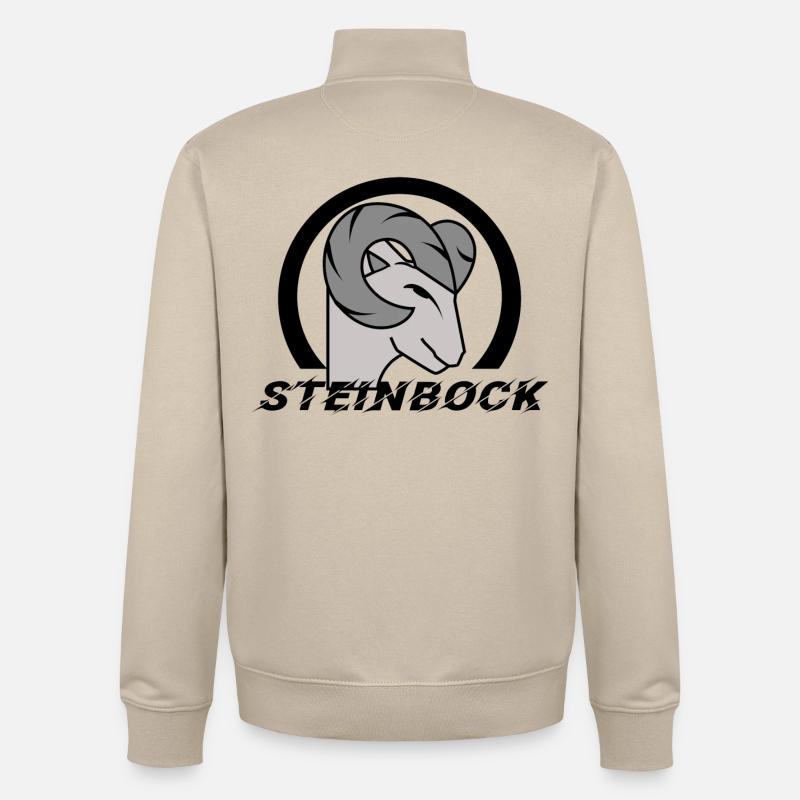 Astrologie Himmel Steinbock Tierkreiszeichen - Unisex Organic Zip Sweatshirt von Stanley/Stella - Cremebeige