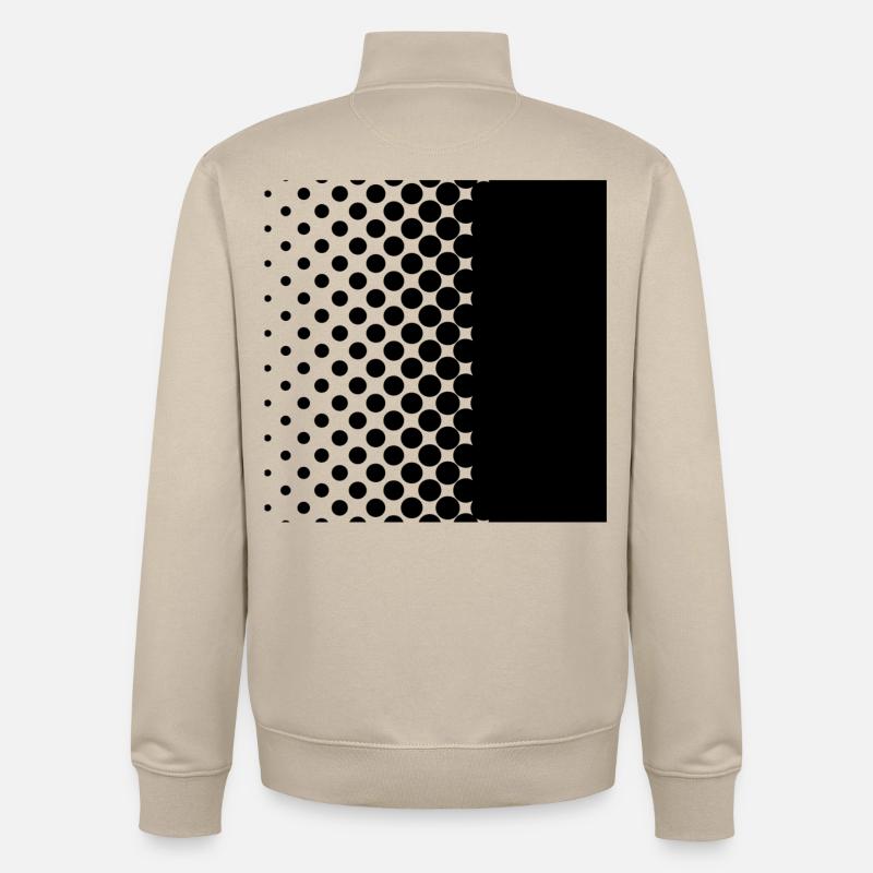 Black points - Unisex Organic Zip Sweatshirt von Stanley/Stella - Cremebeige