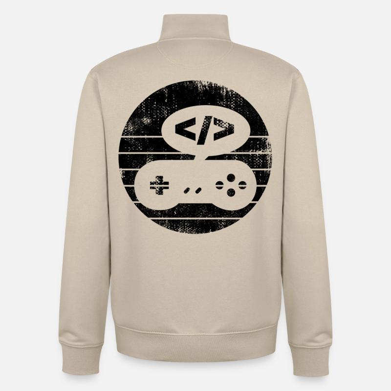 Videospiel Programmierer - Unisex Organic Zip Sweatshirt von Stanley/Stella - Cremebeige