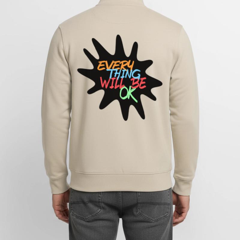 Alles wird gut! Alles wird gut # Unisex Organic Zip Sweatshirt von Stanley/Stella