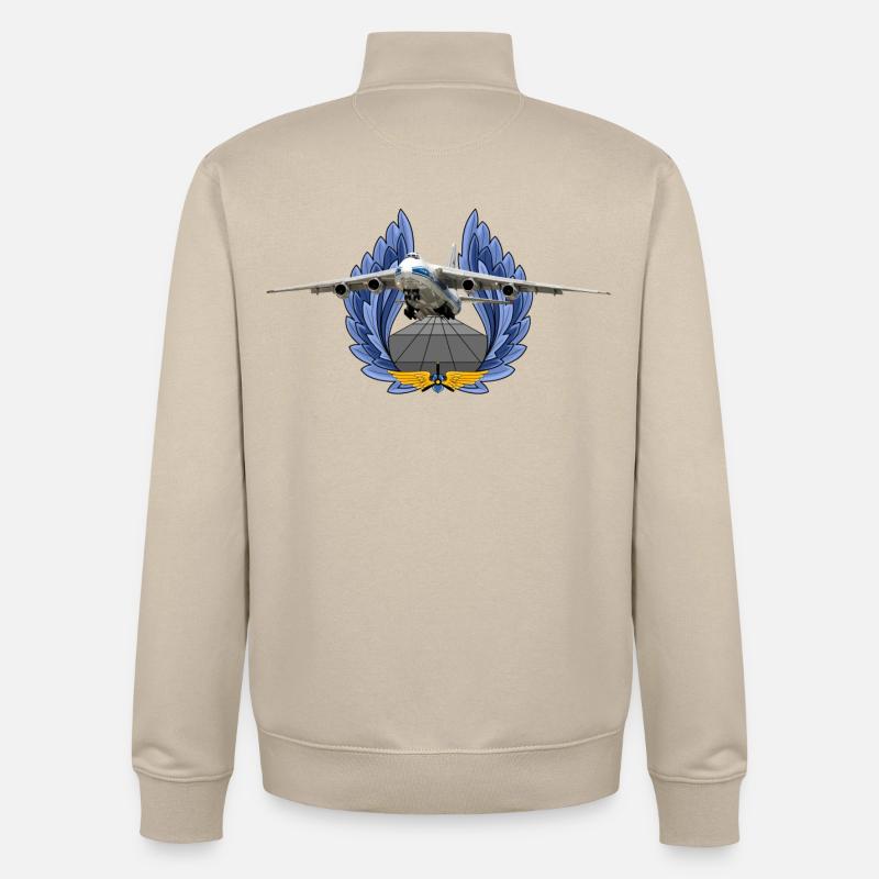 An-124 - Unisex Organic Zip Sweatshirt von Stanley/Stella - Cremebeige