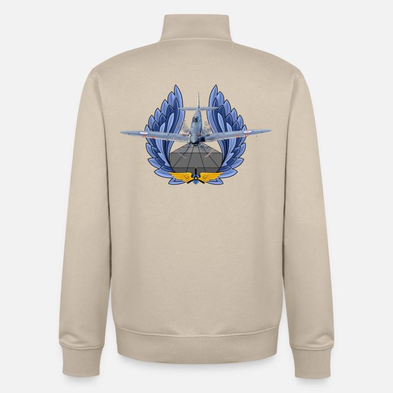 Spitfire - Sweat zippé unisexe en coton bio Stanley/Stella - beige crème