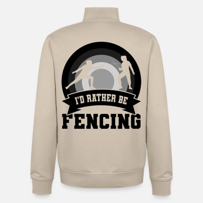 Fechter Witz - Unisex Organic Zip Sweatshirt von Stanley/Stella - Cremebeige