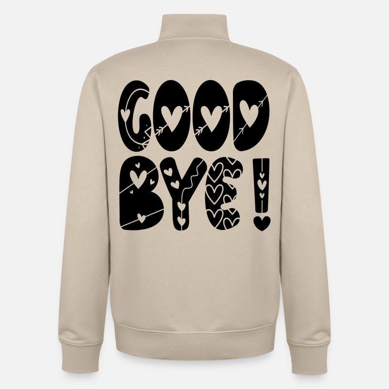 ADIEU ADIEU - Sweat zippé unisexe en coton bio Stanley/Stella - beige crème