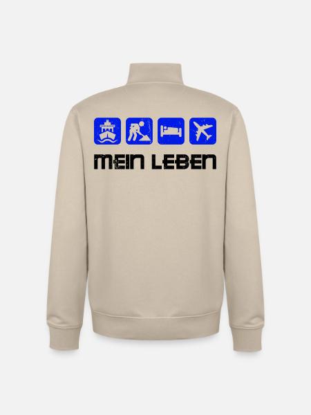 Job Statement Arbeiter Angestellter Arbeit - Unisex Organic Zip Sweatshirt von Stanley/Stella - Cremebeige
