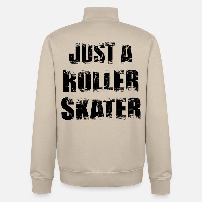 Nur ein Rollschuhläufer - Unisex Organic Zip Sweatshirt von Stanley/Stella - Cremebeige