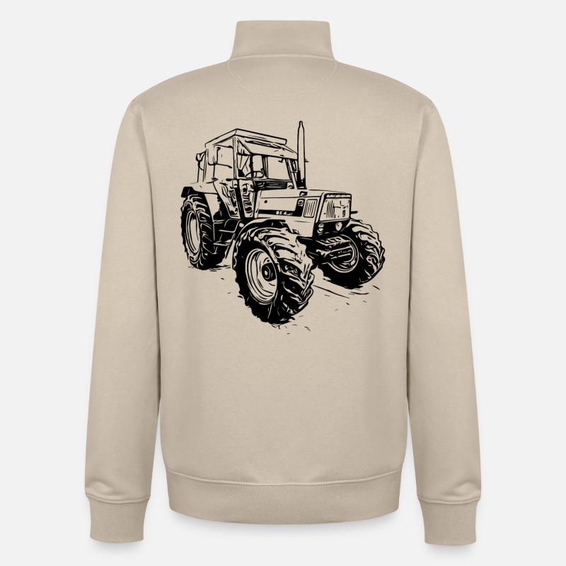 Front loader - Unisex Organic Zip Sweatshirt by Stanley/Stella - desert dust