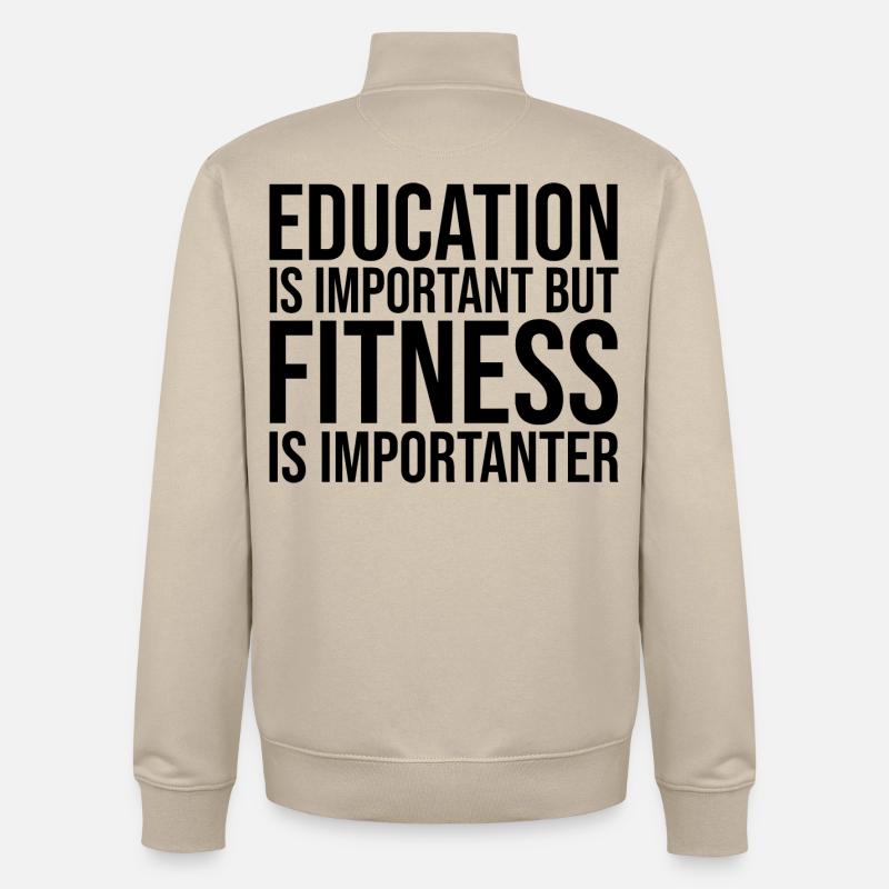 aptitude - Sweat zippé unisexe en coton bio Stanley/Stella - beige crème