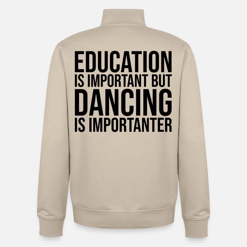 danse - Sweat zippé unisexe en coton bio Stanley/Stella - beige crème