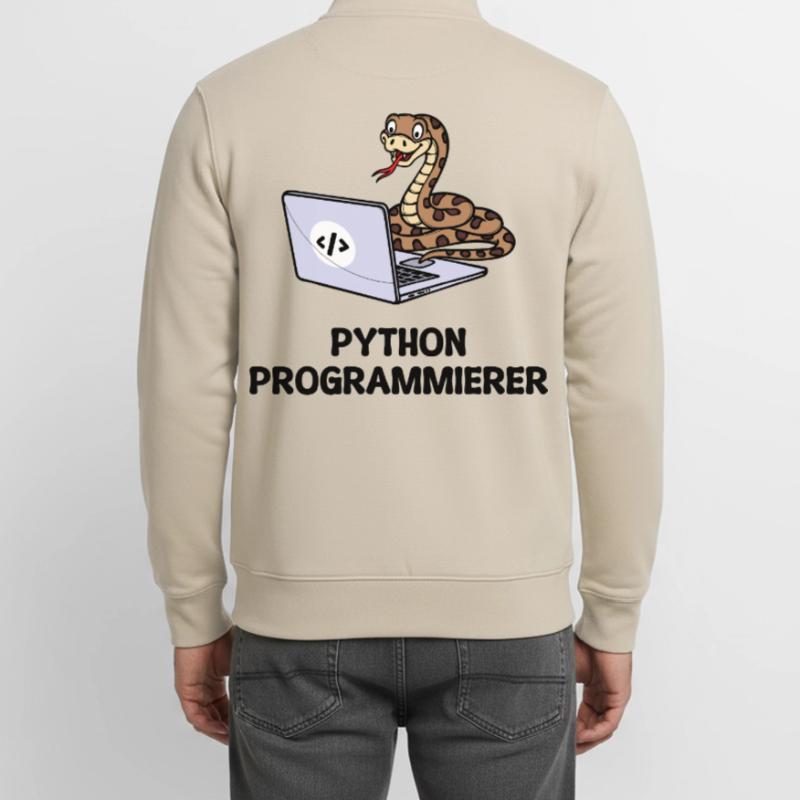 Programmierer Computer Code Developer Statement Unisex Organic Zip Sweatshirt von Stanley/Stella