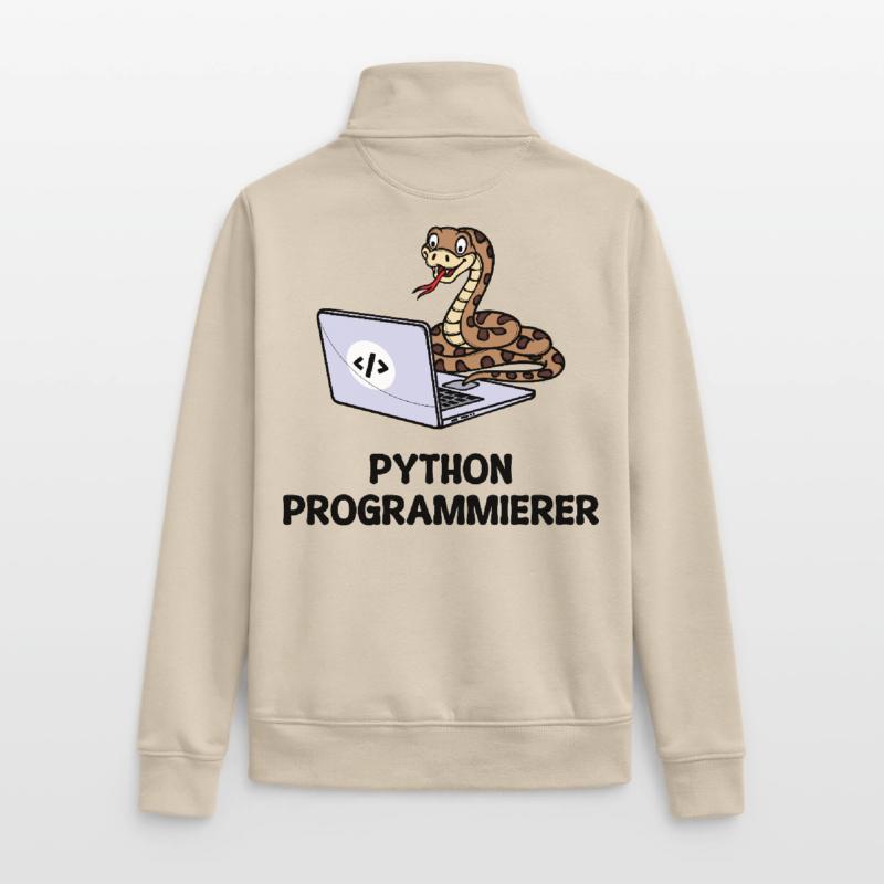 Programmierer Computer Code Developer Statement Unisex Organic Zip Sweatshirt von Stanley/Stella