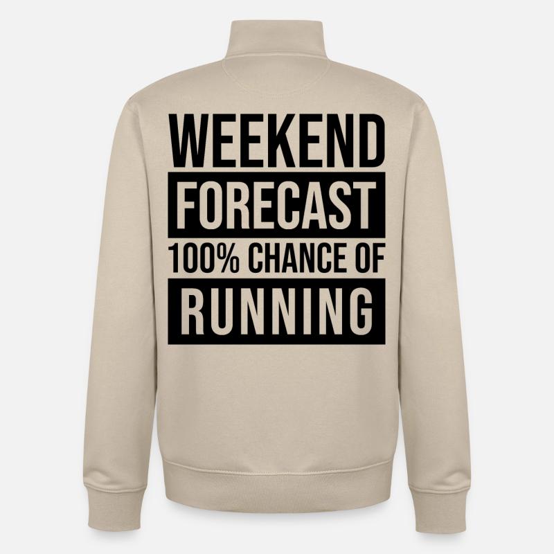 course - Sweat zippé unisexe en coton bio Stanley/Stella - beige crème