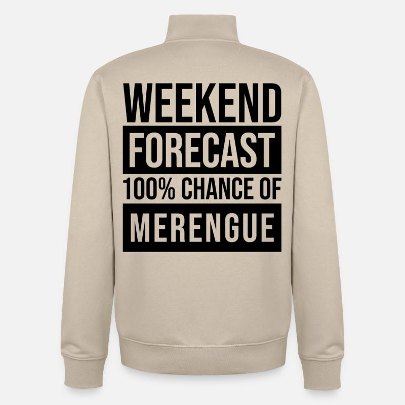 Merengue - Sweat zippé unisexe en coton bio Stanley/Stella - beige crème