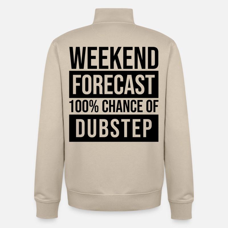 dubstep - Sweat zippé unisexe en coton bio Stanley/Stella - beige crème