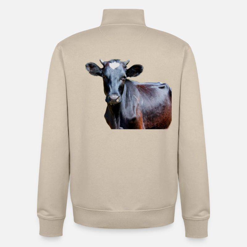 Vache - Unisex Organic Zip Sweatshirt von Stanley/Stella - Cremebeige