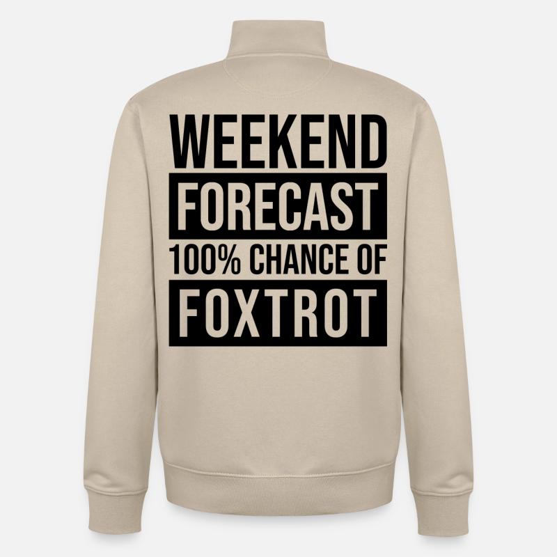 Fox-trot - Sweat zippé unisexe en coton bio Stanley/Stella - beige crème