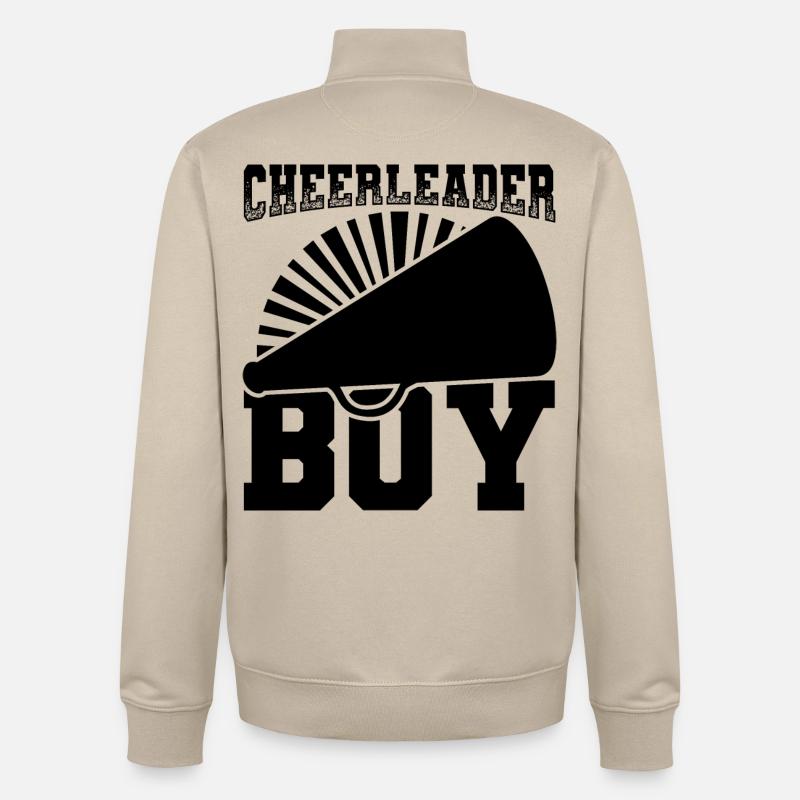 Cheerleader Junge - Unisex Organic Zip Sweatshirt von Stanley/Stella - Cremebeige