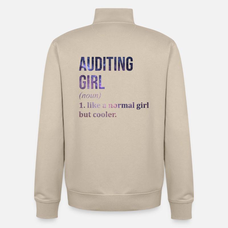 auditeur - Sweat zippé unisexe en coton bio Stanley/Stella - beige crème