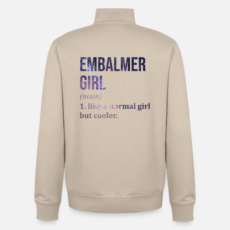 Einbalsamierer - Unisex Organic Zip Sweatshirt von Stanley/Stella - Cremebeige