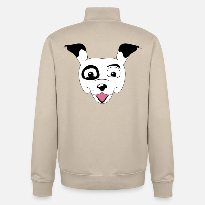Mohn - Unisex Organic Zip Sweatshirt von Stanley/Stella - Cremebeige