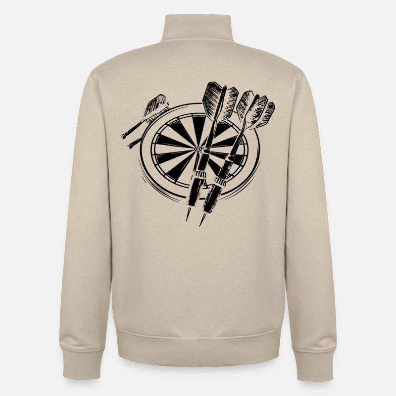 Dard - Sweat zippé unisexe en coton bio Stanley/Stella - beige crème