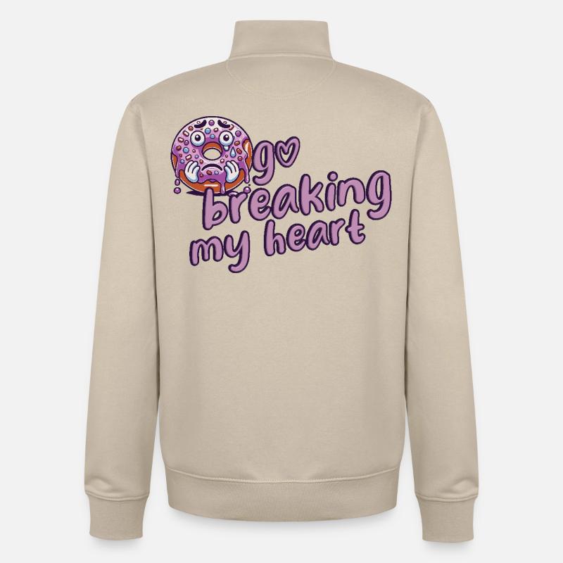 Doughnut - Unisex Organic Zip Sweatshirt by Stanley/Stella - desert dust