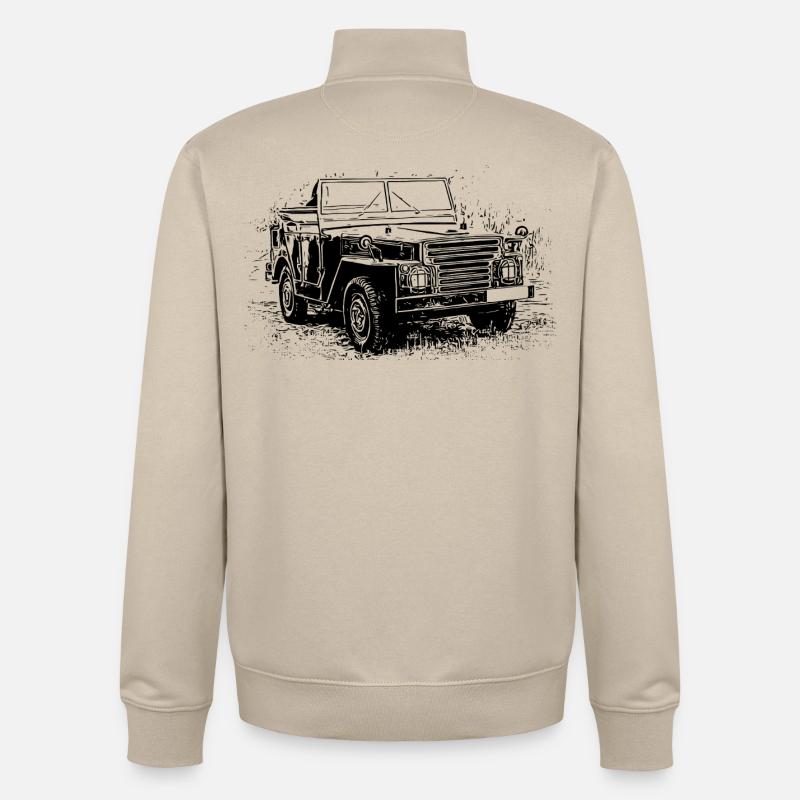 Ostklassiker auf Rädern - Unisex Organic Zip Sweatshirt von Stanley/Stella - Cremebeige