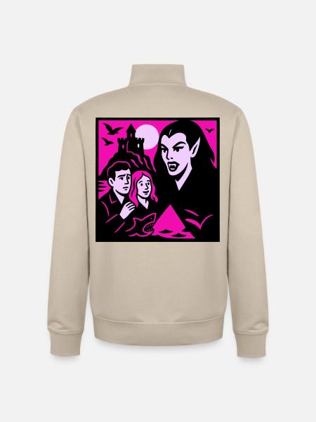 Vampire Countess - Unisex Organic Zip Sweatshirt by Stanley/Stella - desert dust