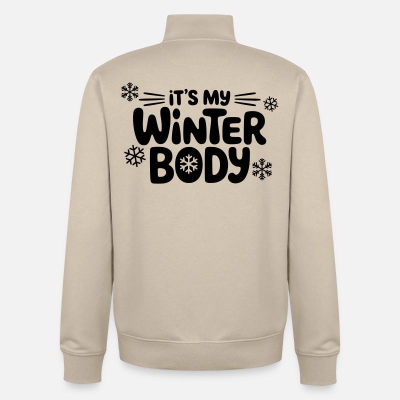 Winter-Körper - Unisex Organic Zip Sweatshirt von Stanley/Stella - Cremebeige