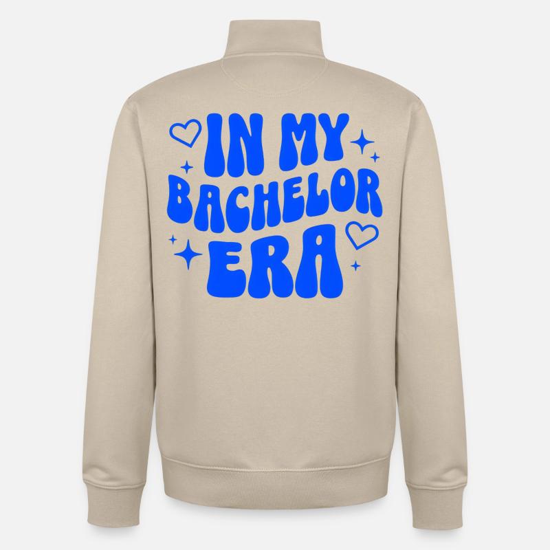 Bachelor Era Studies University Education - Unisex Organic Zip Sweatshirt by Stanley/Stella - desert dust