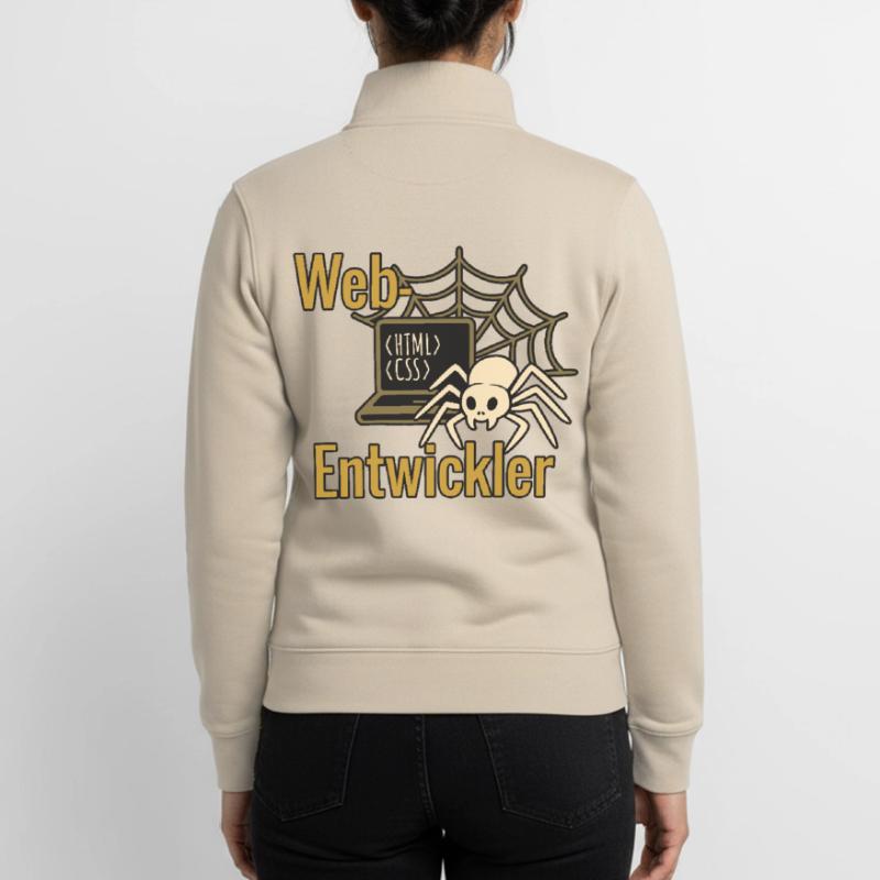Web Developer - Halloween 2025 Unisex Organic Zip Sweatshirt by Stanley/Stella