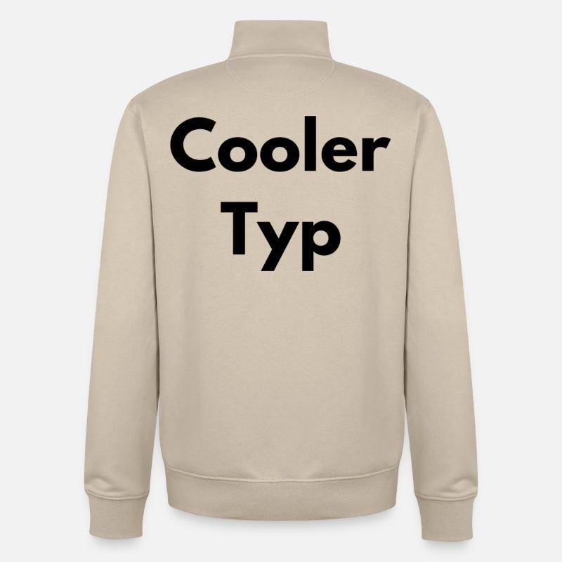 mec cool - Sweat zippé unisexe en coton bio Stanley/Stella - beige crème
