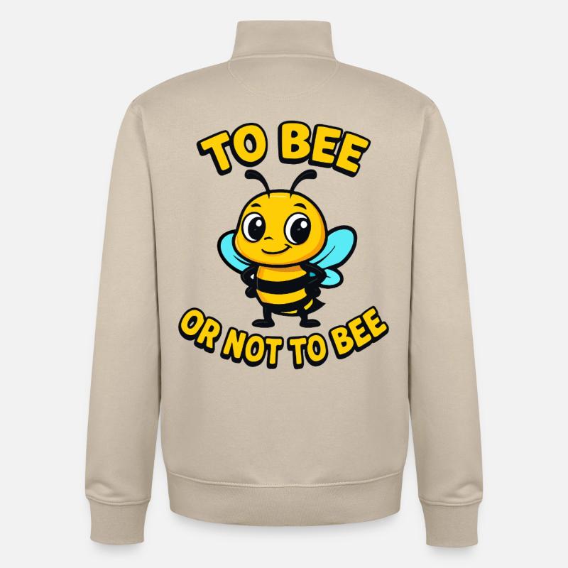 Biene oder nicht Biene - Unisex Organic Zip Sweatshirt von Stanley/Stella - Cremebeige