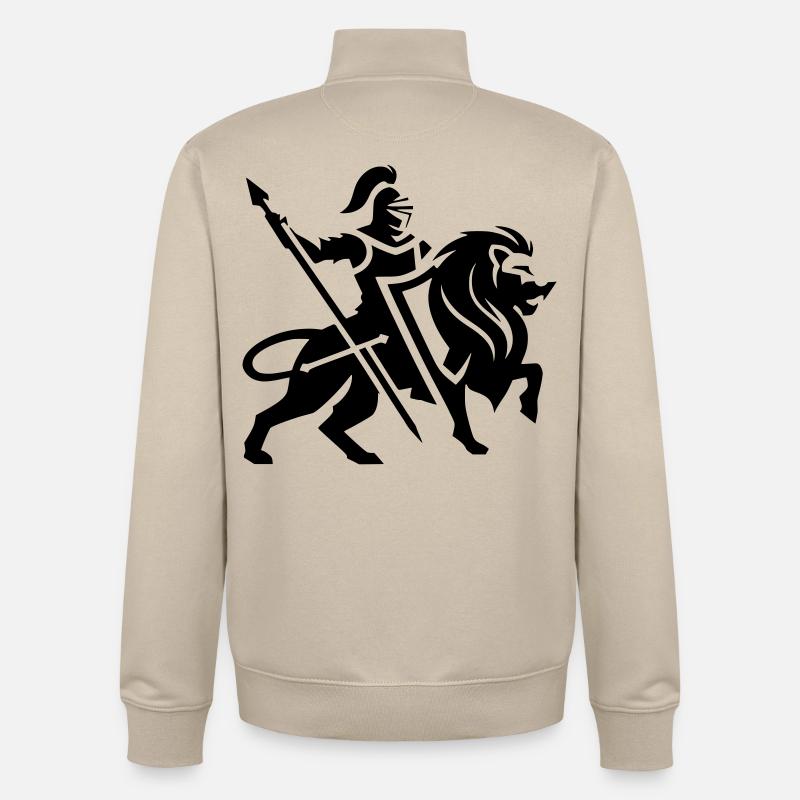 Guerrier - Sweat zippé unisexe en coton bio Stanley/Stella - beige crème