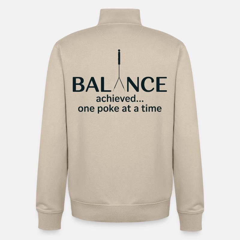 Licensed TCM Practitioner Expert Wellness Guide  - Unisex Organic Zip Sweatshirt by Stanley/Stella - desert dust