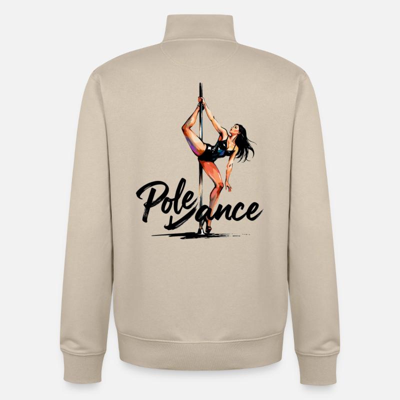 Cadeau esthétique de danseur en barre - Sweat zippé unisexe en coton bio Stanley/Stella - beige crème