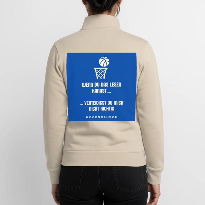 Lesen oder Verteidigen Spruch Hoopsrausch Unisex Organic Zip Sweatshirt von Stanley/Stella