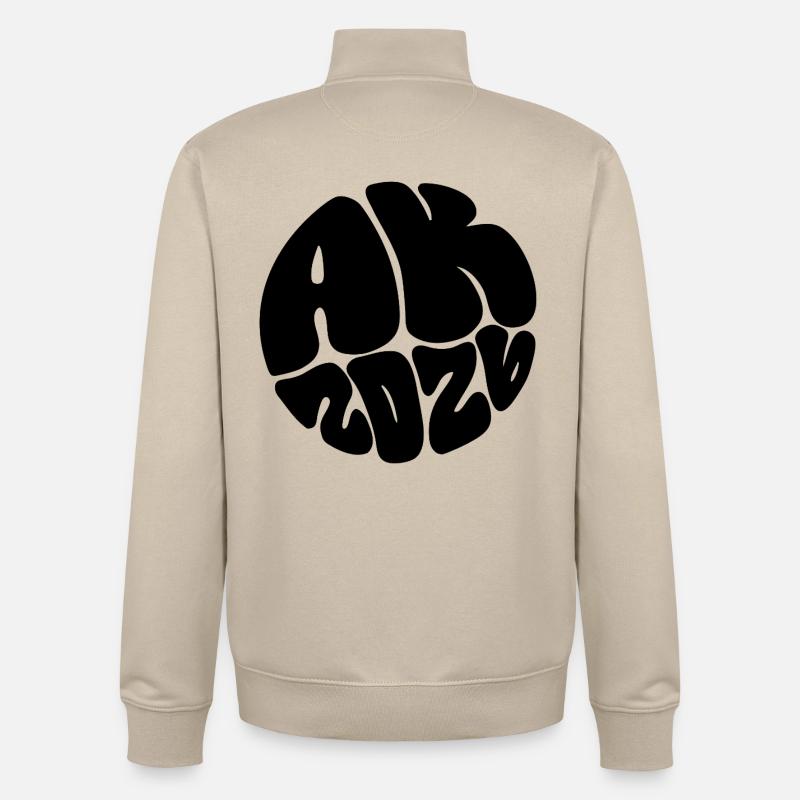 Please upload design - Unisex Organic Zip Sweatshirt by Stanley/Stella - desert dust