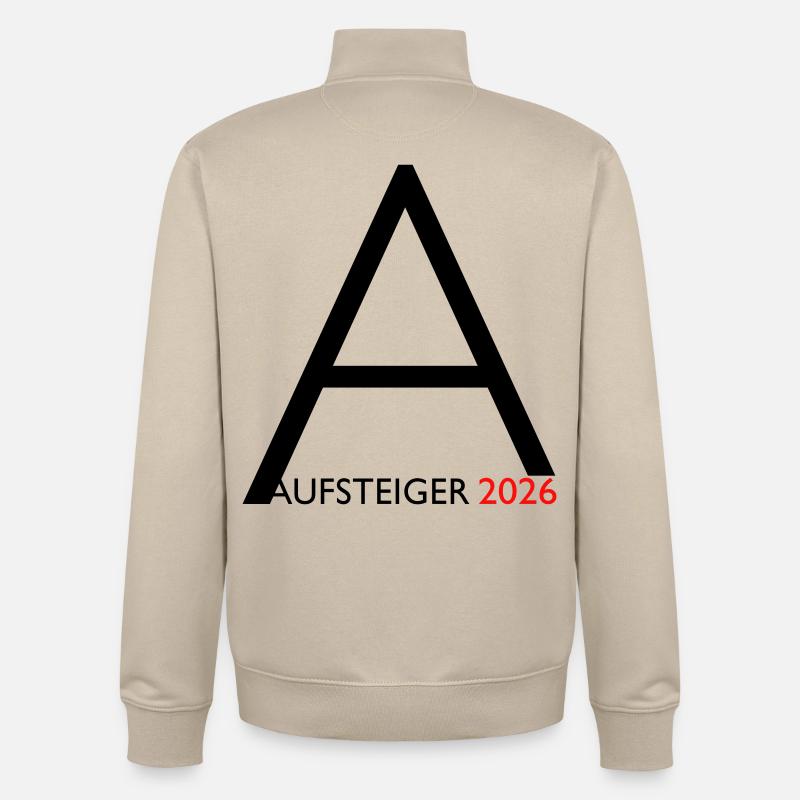 Aufsteiger 2026 Aufstieg - Unisex Organic Zip Sweatshirt von Stanley/Stella - Cremebeige