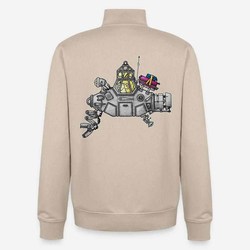  Senta - das schnaufende U-Boot / - Unisex Organic Zip Sweatshirt von Stanley/Stella - Cremebeige